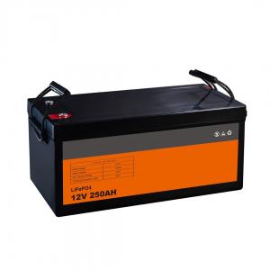China 12V250AH Lithium Lifepo4 Battery, Deep Cycle Batteries Built-In 200A BMS supplier