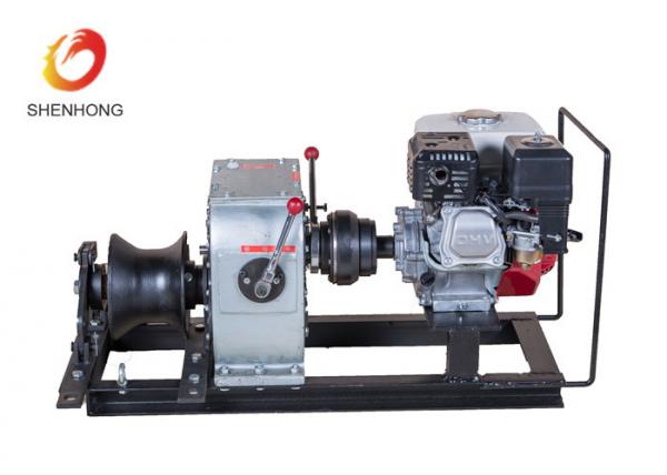 3 Ton Petrol Gas Engine Powered Winch 1 Year Warranty For Power Construction