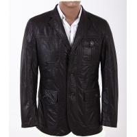 Изготовленная на заказ западная роскошь, 2 бортовых кармана чернит блейзеры модных людей кожаные