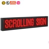 China 10mm Programmable Scrolling LED Signs , Red Color Scrolling Text LED Display on sale