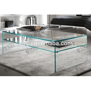 High Quality hot bent glass coffee table
