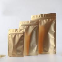 Tea Coffee Zipper Tin Foil Bag Aluminized Frosted Self Supporting