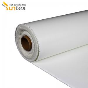 China White Silicone Rubber Coated Fiberglass Cloth For Industrial Fire Blankets And Fire Blanket Rolls supplier