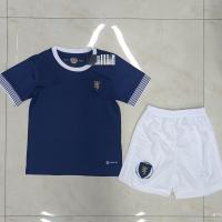 China Polyester Fabric  Kids Soccer Jerseys Royal Blue Football Jersey Commemorative Edition on sale