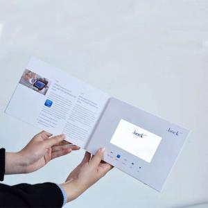 4.3 Inch Lcd Screen Greeting Card 128MB Paper Material For Business Gift