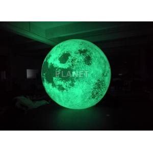 China Colorful Changing Large Inflatable Moon Ball 3m Dia Customized supplier