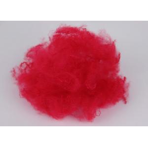 Beautiful High Tenacity PSD Fiber , Red Recycled Polyester Fiber 1.5d*38mm