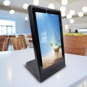 China 15.6インチ卓上L字型LCD PCAPタッチデジタルサイネージディスプレイ ポータブルタッチスクリーン メニューモニター レストランおよび小売店向け wholesale