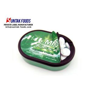 China Customize Sugarless Breath Mints In Oval Box , Low Calorie Candy Sugar Free supplier