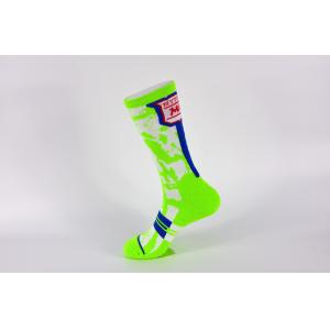 Green Breathbale Long Basketball Socks , Disposable Under Armour Basketball Socks