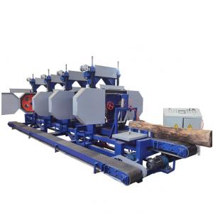 Horizontal Multiple heads log cutting portable band saw mills for sale