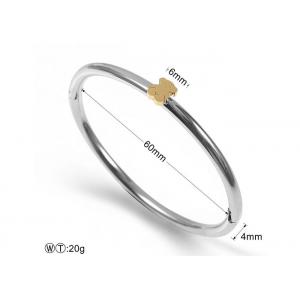 China Bear Design Stainless Steel Charm Bracelet supplier
