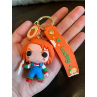 China Chucky Horror PVC Keyring 3D Keychain And Rubber Silicone Key chain on sale