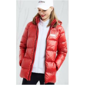 Polyester Lining Womens Duck Down Coat , Waterproof Heavy Winter Jacket Womens