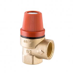 1/2'' CE Pressure Relief Safety Valve WRAS Approved For European Boiler Heating System Pipe