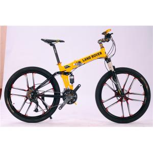 China High quality OEM logo Shimano hidraulic disc brake 30 speed aluminium alloy folding travel mountain bicycle supplier