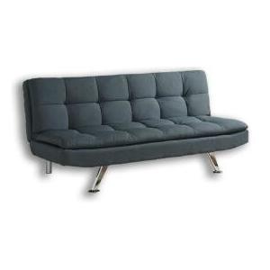 Modern Velvet Fold Out Sofa Bed With Metal Leg For Home / Apartment / Dormitory