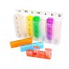 28 compartment one weekly plastic pill container, Fancy 7 day clear plastic