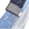 New Design Crochet  Jacquard Denim Fabric Vertical Bamboo Yarn Non Elastic Denim 9.5oz 180CM