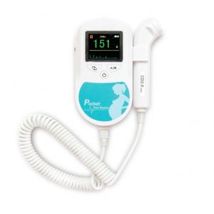 1 BPM Portable Medical Fetal Doppler 2.0MHz Automatic Shutdown Crooked Probe Structure