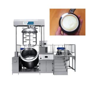 China Vacuum Emulsifying Machine PLC 200L Vacuum Mixer Homogenizer For Ice Cream Mayonnaise wholesale