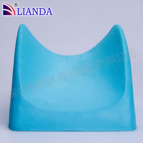Soft Back Massage Memory Foam Cushion Pads Lumbar Support Linen Cover