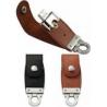 short leather case usb with dermis key buckle design