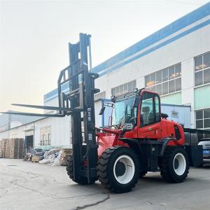 Compact All Terrain Forklift Truck With Seated Diesel EPA Certified