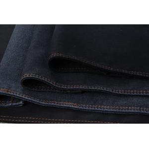 9.5oz 78% Cotton Black Denim Chambray Fabric For Woman Skinny Jeans
