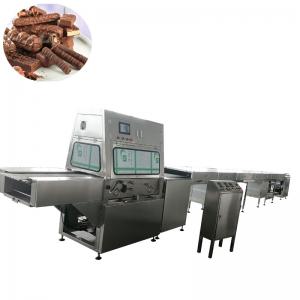 China 400MM belt width industrial chocolate enrobing line for sales supplier