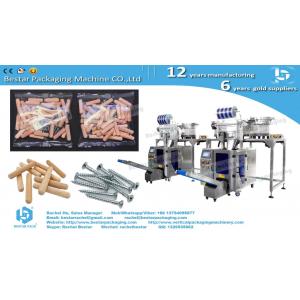 Screws and dowels counting packaging machine with three vibrations