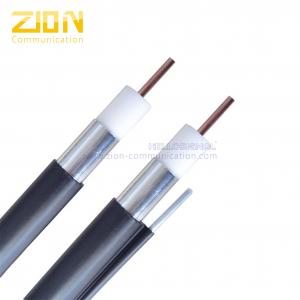 China Black Signal Coaxial Cable / Fiber Trunk Cable Aluminum Tube For Broadband Network , 1000 MHZ supplier