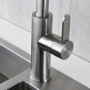 HOMEKA Single Handle High Arc Kitchen Faucet Brushed Nickel Mixer Taps OEM