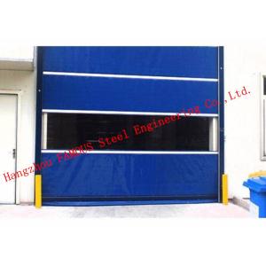 China Finished Surface PVC Automatic Industrial Garage Doors Roller Shutter With Visual Window supplier