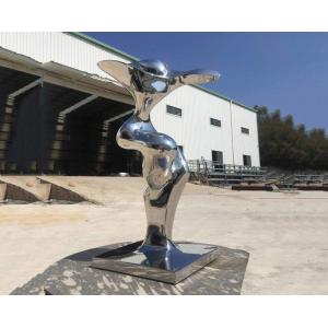 China Fairy Modern Stainless Steel Sculpture , Outdoor Metal Lawn Sculptures supplier