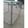 China DIY Metal Garbage Cage 14&amp;84 Microns Hdg Cage Panels 1.5mx1.8mx1.8m wholesale