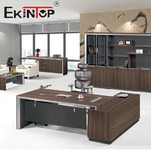 Luxury Modern Office Desk Wood Desk With Drawers CEO Boss Executive Office Table