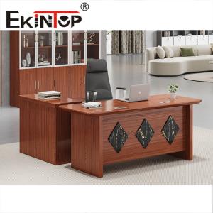 Luxury Modern Executive Office Desk Wooden L Shape Extendable