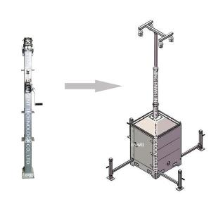 Customized Mobile Camera Unit Light Tower Build-In 7m Manual Mast