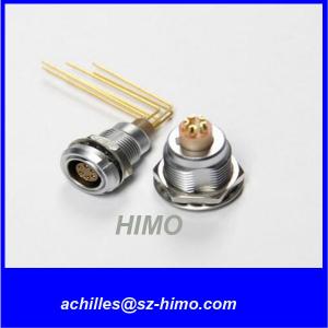 China wholesale high performance ECG.0B.304 4 pin lemo right angle connector 90 degree pcb pin compliant connector supplier