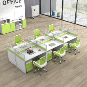 China Modern Cubicle Office Furniture Modular Workstation Partition For 4 Clerk supplier