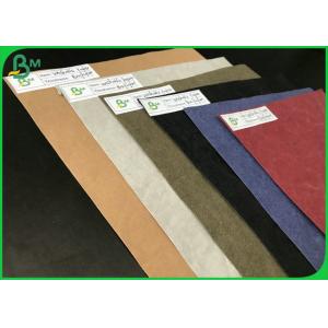 China Tear Resistant Eco - Friendly 0.3mm 0.55mm Colorful Washable Kraft Paper For DIY Bags supplier