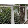 China Stainless Steel 304 Wire Rope Netting Mesh 2.0mm Cable 52mm Mesh Size wholesale