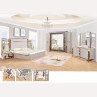 China Leather Mirrored Classic European Bedroom Furniture Set Optional on sale