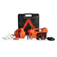 China 3 ton Flat tire changing kit, 12V Electric car jack & impact wrench on sale