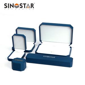 Leather Jewelry Box with Screen Printing Surface Finish Different Colors Available