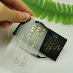 Wholesale Cloth Tag Gold Foil Printing Tag For Garment Jeans Customized Coated Paper Hangtag For Clothing Own Logo