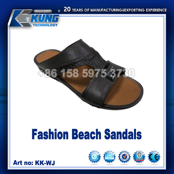 China Empeigne synthétique de pantoufle d'hommes en matériel de cuir d'unité centrale de chaussures imperméable supplier