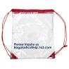 Custom Made PVC Transparent Drawstring Bag For Sports Cloth,Sport Promotional