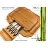 China Appetizers &amp; Crackers Bamboo Cheese Serving Set , Wooden Cheese Platter Board wholesale